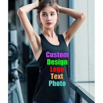 Prispôsobiť vaše logo jarné športové tričko vrchné oblečenie rýchle sušenie športová vesta ženy