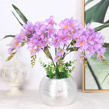 Simulácia hodváb phalaenopsis doma zasadiť kvet usporiadanie dekoračné umelé kvety, Svadobné fotografie dekoratívne orchidea