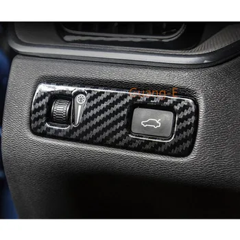 Auto Stick Styling ABS Chrome Predné Vedúci Svetlo batožinového priestoru Spínač Výbava Rám Lampa Tvarovanie 1pcs Pre VOLVO XC40 2018 2019 2020