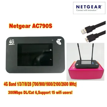 Odomknutý Netgear Aircard 790s (AC790S) 300Mbps 4G Mobile Hotspot wifi Router Plus pár anténa