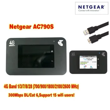 Odomknutý Netgear Aircard 790s (AC790S) 300Mbps 4G Mobile Hotspot wifi Router Plus pár anténa