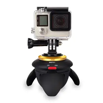 ALLOET NOVÉ Mini Bluetooth Diaľkové Elektrické Panorama Hlavy, Otáčanie 360 intervalové Statív Hlava pre GoPro Akcia Fotoaparát Selfie Stick