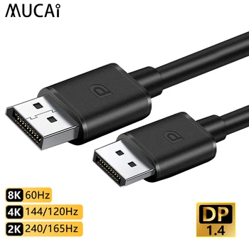 MUCAI DisplayPort 1.4 Kábel 8K@60Hz Vysokej Rýchlosti 32.4 gb / S, Displej Port, Kábel pre Video, PC, Notebook DP Display Port