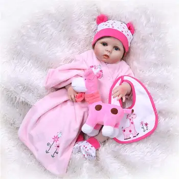 Reborn Baby Doll Dievča Oblečenie 55 Cm Pre 20-23 Palcový Reborn Bábiky Oblečenie Oblečenie, 7 Kusov Sady Americké Dievča Bábiky Oblečenie