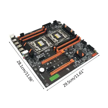 X99 Dual Server základnej Doske Počítača LGA2011-3 CPU DDR4 Pamäte Hra Doske