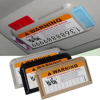 Rada Slnečná Clona Multifunkčné Klip Cardbox pre Držiteľa Karty Auta pre Clony