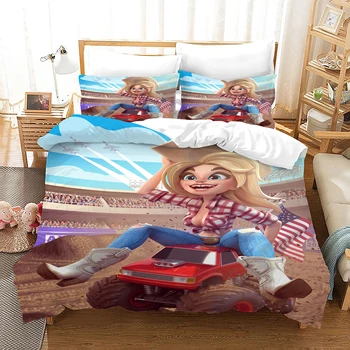 Monštrá-Trucks 3D Vytlačené posteľná bielizeň Nastaviť Perinu A Prikrývka Kryt obliečka na Vankúš, Spálne, detskej Izby Zdobiť