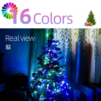 RGB Svetlá Izba Dekor Strom Svetlo Ulici Garland Dekorácie Svetlá Pre Izba Vianočné Osvetlenie Vonkajšie Osvetlenie S Diaľkovým ovládaním