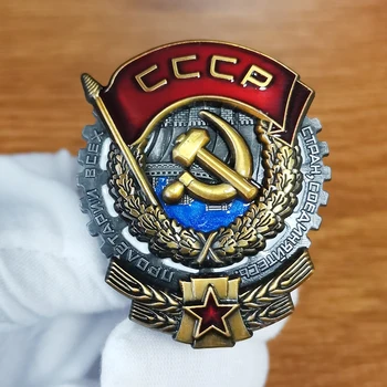 CCCP Sovietskeho zväzu kosák a Kladivo Hrudníka Smalt Pin Komunistickej Šperky