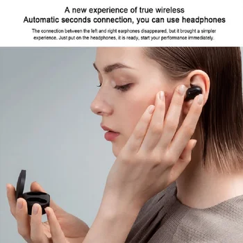 Pôvodný Xiao TWS zátkové chrániče sluchu Najnovšie Redmi airdots 2 Mi Pravda Bezdrôtový Eeadset 5.0 Stereo Bluetooth aktívne Redukcia Šumu Športy