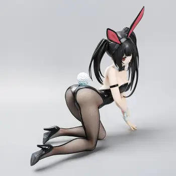 Anime Uvoľnenie B-ŠTÝL Dátum Live Kurumi Tokisaki nočná mora PVC Akcie Obrázok Hračky Sexy Bunny Dievča Sochu Zberu Model Bábiky