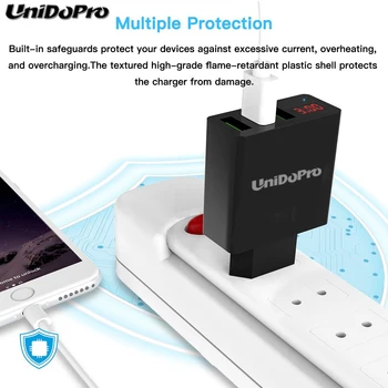 EÚ Zapojte 3-Port USB Sieťovej Nabíjačky Adaptateur & USB Typu C Kábel pre UMiDIGI Jeden Super Pro S Z2 Z1 Z Crystal Pro Cestovné Chargeur