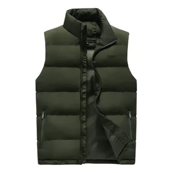 Nové vest pánske jesenné a zimné teplá bavlnená vesta vesta vesta vesta vesta bunda (kórejská verzia) módne tenký kabát