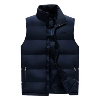 Nové vest pánske jesenné a zimné teplá bavlnená vesta vesta vesta vesta vesta bunda (kórejská verzia) módne tenký kabát