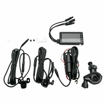 HD 1080P/720P Predná/Zadná Kamera Motocykel DVR Dash Cam Fotoaparát, GPS, G-Senzor, Nočné Videnie 3 LCD Duálny Vodotesný Fotoaparát
