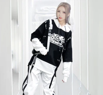 Anime NieR:Automaty YoRHa Č. 2 Typ B Cosplay Jeseň Zima Muži Ženy pulóver s Kapucňou mikiny Bežné nohavice nohavice Oblečenie