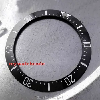 39.7 mm čierna keramická fazeta vložiť na Hlboké More hodinky vyrobené parnis factory B9