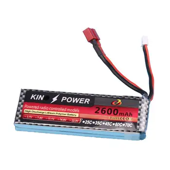 7.4 V 2600mAh Lipo Batérie T Konektor pre WLtoys 1/14 144001 RC Auto Upgrade Diely