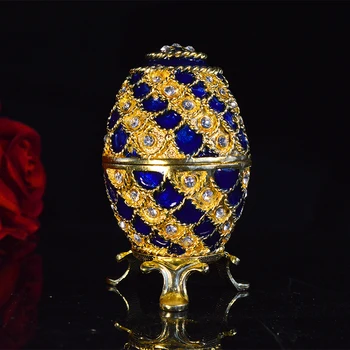 QIFU Populárne Nové Dorazí Modrá Faberge Vajcia pre Domova Ozdoby