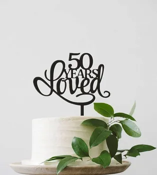 Osobné rokov svadbu tortu vňaťou 50 rokov miloval tortu vňaťou akryl tortu vňaťou pre cake zdobenie