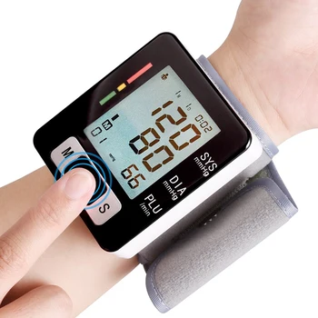 OLIECO Automatické Digitálne Zápästie Krvný Tlak Monitor LCD Displej Tepla Poraziť Tonometer srdcovej frekvencie Srdca Monitor Sphygmomanometer