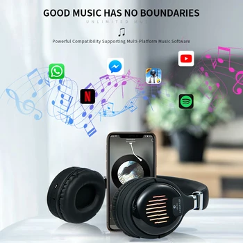 Pravda Bezdrôtové Slúchadlá 3D Stereo Bluetooth Headset Skladacia Herné Slúchadlá S Mikrofónom FM TF Karty Redukcia Šumu Slúchadlá