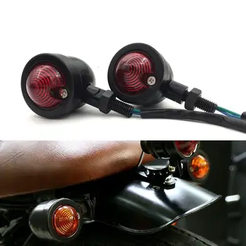 Retro Dizajn 1 Pár Motocykel Zase Signálu, Svetelný Indikátor Amber Motorke Blinker Svetlometu 12v Indikátor lampa Bullet Chrome