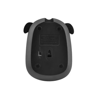 Nabíjateľná Wireless 2.4 G Tichý Myš Ergonomický USB Optická Mause Roztomilý Kreslený Zvierat Psa Tvare PC Myši Dieťa Darček Pre PC, Notebook
