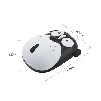 Nabíjateľná Wireless 2.4 G Tichý Myš Ergonomický USB Optická Mause Roztomilý Kreslený Zvierat Psa Tvare PC Myši Dieťa Darček Pre PC, Notebook