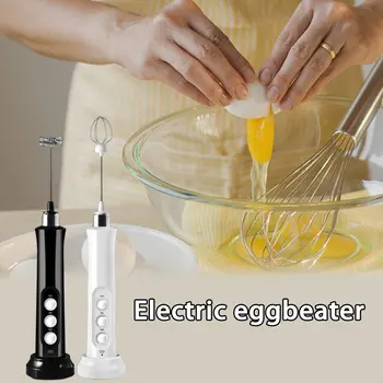 Elektrické Vajcia Šľahač 3-Rýchlosti USB Nabíjateľné Mixér Hlavy Eggbeater Frother Miešačky Kávy Mliečnych Nápojov Mixéra