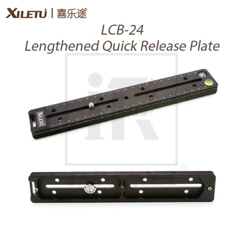 Zliatina hliníka XILETU LCB-24 Predĺžil Rýchle Uvoľnenie Doska 240mm Nodálnej List Železničnej Dlho Multifunkčné Universal Clamp Extender