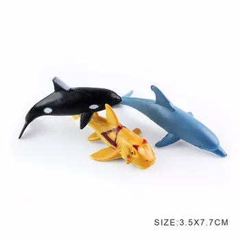 24Pcs/Veľa Mäkké Plastové Veľké Žraloky Model Set PVC Sea Life Žralok Veľrybí Morského Života Akcie Obrázok Zberateľskú Model Bábiky Hračky
