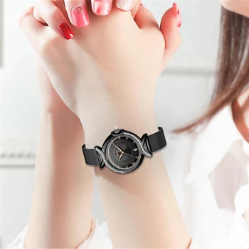 SUNKTA 2021 Pozerať na Ženy, NOVÉ, Luxusné Značky Módnych Nehrdzavejúcej Ocele Dámske Náramkové Hodinky Čierne náramkové hodinky Pre Ženy Montre Femme