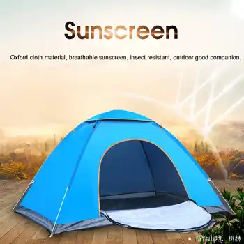 1-2 Osoby Nepremokavé Automatické Stan BlueFoldable Vonkajšie Pláži Camping Stan UV Ochranu pred Slnkom Ľahký Jeden Stan