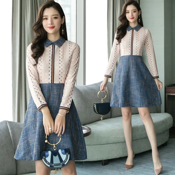 Jar Leto Nové Elegantné Bodycon Sexy Čipka Tričko Šaty 2021 Plus Veľkosť Kórejskej Ženy Vintage Office Šaty Strany Bežné Vestidos