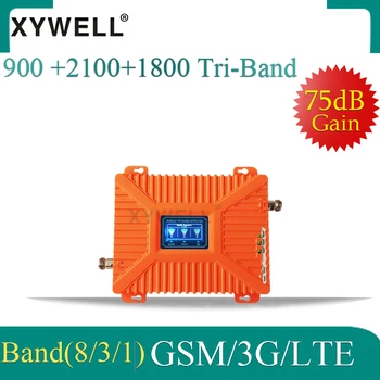 900/1800/2100 Tri-Band gsm Mobilný Telefón Booster GSM, DCS LTE 2G 4G celulárnej Zosilňovač GSM Repeater 2G, 3G, 4G Signálu Celulárnej siete Repeater