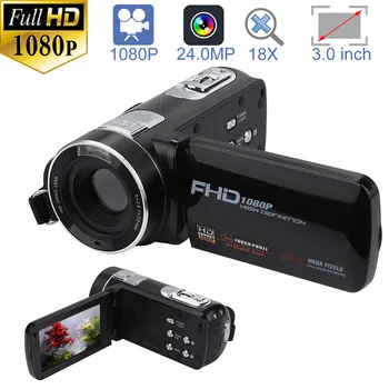 Digitálny camaras Video Videokamera HD 1080P 24.0 MP 3.0 Palcový LCD Displej 18X Digitálny Zoom Kamera Nočného Videnia dropshipping