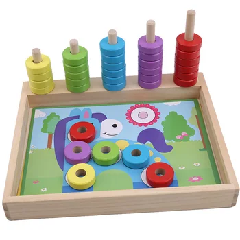 Deti Predškolského Drevené Montessori Hračky Počítať Geometrické Dieťa Raného Vzdelávania Učebné Pomôcky Matematické Hračky Pre Deti, Hračky Matematika