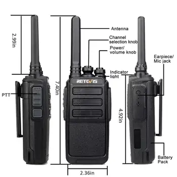 10 ps RETEVIS RT28 Prenosné Walkie Talkie VOX UHF Prenosné 2 Spôsob Rádio Comunicador Walkie-talkies PTT Rádio pre Hotelovej Reštaurácii