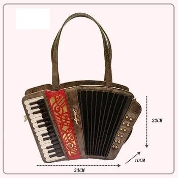 Luxusné dámske značky kožené kabelky akordeón štýl taška cez rameno osobnosti módy cross body Vintage Novinka Akordeón Taška