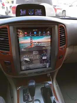 Tesla Štýl Android 9.0 Dotykový displej free DVD Auto Multimediálny Prehrávač Pre toyota LC100 2003-2007 Audio Rádio stereo hlava jednotky IPS