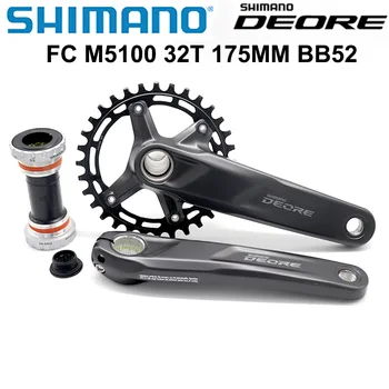SHIMANO DEORE FC M5100 Kuky 1x11 Rýchlosť MTB Horský Bicykel Bicykel Kuky 30T 32T 175 170 mm
