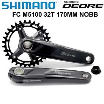 SHIMANO DEORE FC M5100 Kuky 1x11 Rýchlosť MTB Horský Bicykel Bicykel Kuky 30T 32T 175 170 mm