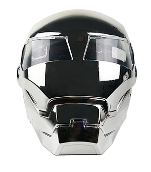 Vcoros Plný Fcae Iron Man Motocycle Prilba S Snímateľný a Umývateľný Linging capacetes de motociclista capacete moto ECE