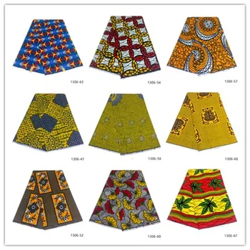 Najnovšie Dizajn Ankara Bavlna Vosk Afrike Ankara Textílie Tlač Vosk Tissu Vysokej kvality na spoločenské Šaty 6yards 1306