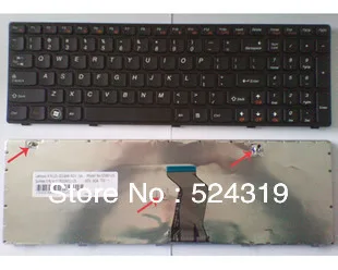 Nový Notebook, Klávesnica od spoločnosti Lenovo Z580 G580 V580 25-201846 V-117020NS1-US US Layout