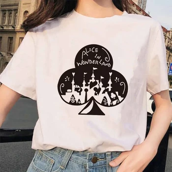 Tričko Ženy Harajuku Tee Alenka v ríši Divov Streetwear Oblečenie Ulzzang Tričko Vintage Hip Hop Móda T-shirt Žena