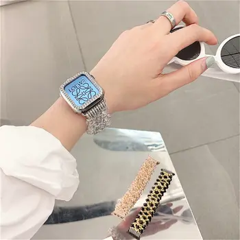 Odkaz náramok na zápästie Pre Apple hodinky kapela SE 6 5 4 3 2 1 42mm 44 mm pre iwatch kapela 42mm 38mm Ručné Ženy hodinkám