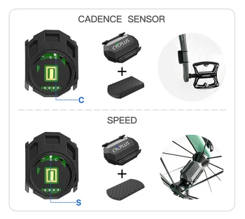 Cycplus Cyklistický Snímač Rýchlosti 2 V 1 Duálny Senzor Rýchlomer ANT+ Bluetooth Nepremokavé 4.0 Wireless Požičovňa Počítačov Pre iGPSPORT