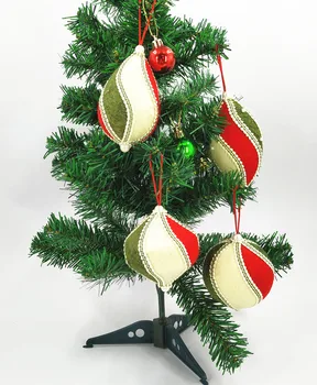 12pcs/veľa krásny Veľký Vianočný stromček, ozdoby, Pletené Vianočné Gule s 4 tvary